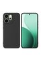 Oppo Reno 14F Compatible Silicone Case - Flexible Pastel Color Cover with Camera Protection - Black