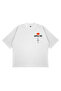 Unisex Oversize Apple Pie Travis Printed Boxy Fit Thick Fabric T-Shirt
