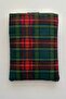 Plaid Patterned Green Book Cover with Pockets Book Lover Gift - 5