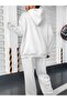 Unisex Men's and Women's Dr Teddy Bear Printed Oversize 3 Thread Hooded Tracksuit Set - 2