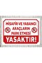 Parking Prohibited Warning Sign 25X35 cm Dekota Warning Sign Vehicle Parking Garage
