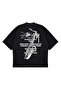 Unisex Oversize Saxophone Logo Printed Boxy Fit Thick Fabric T-Shirt - 2