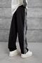 Men's Sweatpants Etxoebang Written Fabric Black Oversize Baggy Parachute Loose Fit - 6