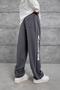 Men's Sweatpants Gc Studio Written on the Bottom Smoked Oversize Baggy Loose Fit 3 Yarns Without Ruffles - 5