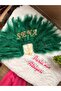 Green Bridal Fan with Name Can Be Written in Gold Color - 4