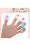 8Pcs Soft Mini Finger Makeup Powder Puff,Soft Cosmetic Sponge,For Concealer, Foundation, Setting Powder