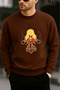 Haydo Printed Crew Neck Sweatshirt