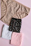 Women's Patterned Lycra Cotton Bikini Slip Panties 4-Pack - 5