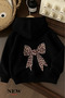 Ribbon Printed Children's Hooded Sweatshirt