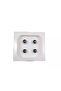 Set 4 capace de valvă cu logo M - 2