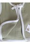 Organic Muslin Baby Vest, Baby Boy Khaki Vest, 0-2 Years Old - 6