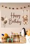 Teddy Bear Themed Custom Birthday Banner Backdrop 60X100 Vinyl Tarpaulin Banner Birthday Party Set Ornament
