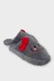 Hellokitty Figured Warm Winter Women's House Slippers Smoked - Red - 6
