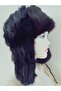 Special Design Genuine Wolf Fur Bork Kalpak Hat, Natural Mink Hat, Usanka Russian Kalpak - 4