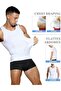 2pcs Mens Slimming Body Shaper Vest, Gynecomastia Compression Shirts, Tank Top - 4