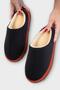 Embroidered, Furry Inside, High-Sole Dowry Bundle Women's House Slippers Black - 4