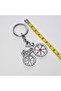Keychain Bag Accessory Bicycle Figure Keychain with Stones Accessory - 3