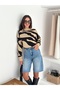 Soft Texture Zebra Pattern Knitwear Sweater - 6