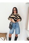 Soft Texture Zebra Pattern Knitwear Sweater - 7