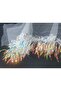 White Tulle Sequined Fringe Tassel Embroidery Ribbon Decorative Tassel - 2