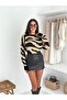Soft Texture Zebra Pattern Knitwear Sweater - 7