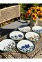 Flower Garden Pasta and Serving Plate Set 12 Pieces - 3