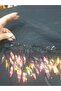 Black Tulle Sequined Fringe Tassel Embroidery Ribbon Decorative Tassel - 4