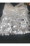 Silver Color Sequin Fringe Tassel Embroidery Ribbon Decorative Strip Accessory - 4