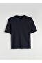 Navy Blue Crew Neck Combed Cotton Men's T-Shirt - 5