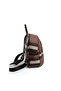 Dark Brown - Brown Plaid Women's Backpack Sp906 - 6