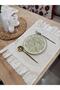 100% Cotton Raw Linen Frilly American Napkin 2 Pieces (35×45) - 4