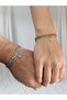 316 L Steel Special for Lovers Non-Tarnish Zircon Letter Bracelet for Women and Men Elegant Stylish Bracelet - 4