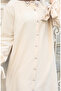 Aerobin fabric buttoned tunic pants double set 2147-04 beige - 5