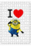 Cakasepetim I Love My Minions 255 Piece Puzzle Jigsaw Mdf (Wood)