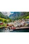 Cakasepetim Mini Town on the Lakeside in the Norwegian Alps 1000 Piece Puzzle Jigsaw Puzzle Mdf (Wood)