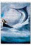 Cakasepetim Old Fisherman Swordfish Wavy Sea 500 Piece Puzzle Jigsaw Mdf (Wood)