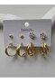 Basic Gold Multiple Earring Set - 2