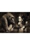 Cakasepetim Monkey and Smiling Woman 1000 Piece Puzzle Jigsaw Puzzle Mdf (Wood)