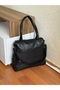 Large Casual Women's Shoulder Bag with Side Zipper Pockets - 4