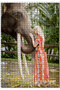 Cakasepetim Girl in Local Costume and Elephant with Giant Teeth 1000 Piece Puzzle Jigsaw Mdf (Wood)