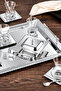 Roma 40 Piece 12 Person Tea Set - 18/10 Stainless Steel - 2