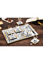 Roma 40 Piece 12 Person Tea Set - 18/10 Stainless Steel