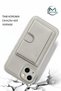 iPhone 16 Pro Max Compatible Stand Gray Card Holder Case Women Men Luxury Magnetic Functional Case - 4
