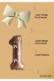 White Color Bowknot Brown Number Balloon - Cream Color Bowknot Foil Balloon Retro Bowknot Set 9 Years Old - 2