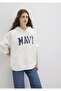 M1600361-81964-Fw Logo Hooded Sweatshirt Broken Women's Sweatshirt - 2
