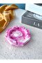 Handmade Pink-White Marble Patterned Concrete Ashtray - 4