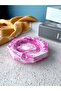 Handmade Pink-White Marble Patterned Concrete Ashtray