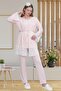 Maternity Pajama Set with Pink Dressing Gown - 4