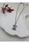 Steel (Z) Letter Balloon Necklace Antiallergic Letter Necklace Z Letter Balloon Bubble Steel 45 cm Fmaccesories - 7