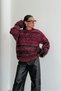 Oversize Crew Neck Textured Knit Sweater Aw25Kz0018